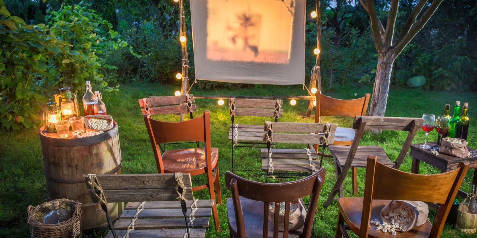 Setting Up a Cinema in the Garden